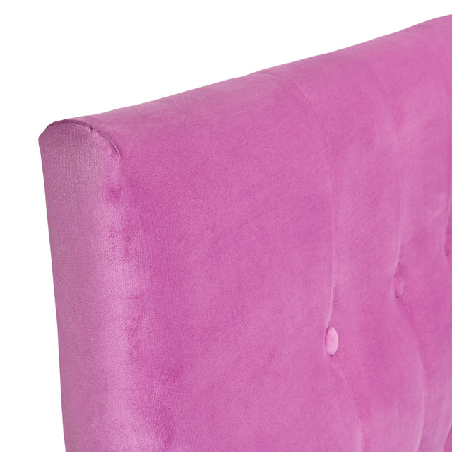 RESPALDO MUEBLES DGB SEVILLA KING FELPA ROSADO - 2