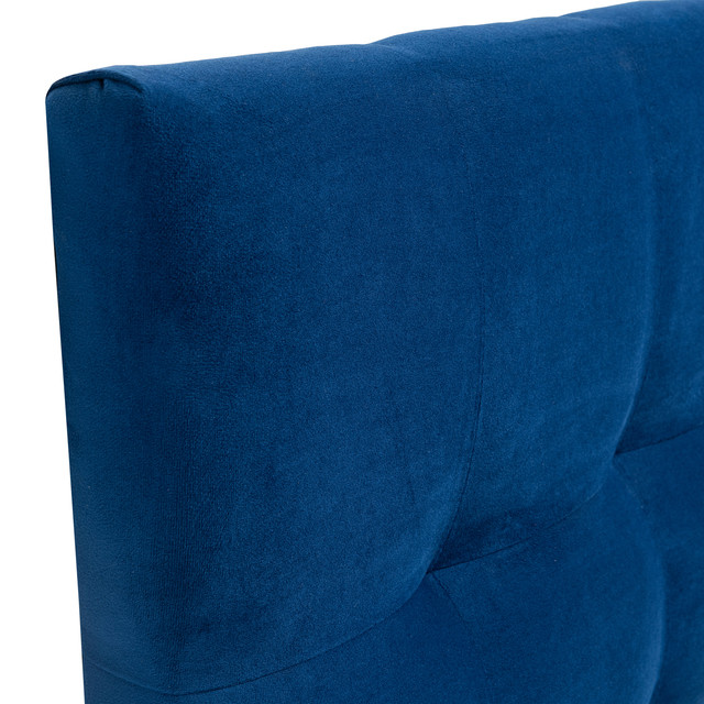 RESPALDO MUEBLES DGB ALICANTE 1.5 PLAZAS FELPA AZUL MARINO - 2