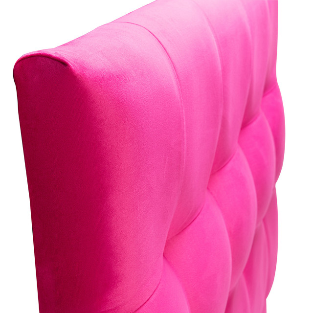 RESPALDO MUEBLES DGB ALICANTE 1.5 PLAZAS FELPA FUCSIA - 2
