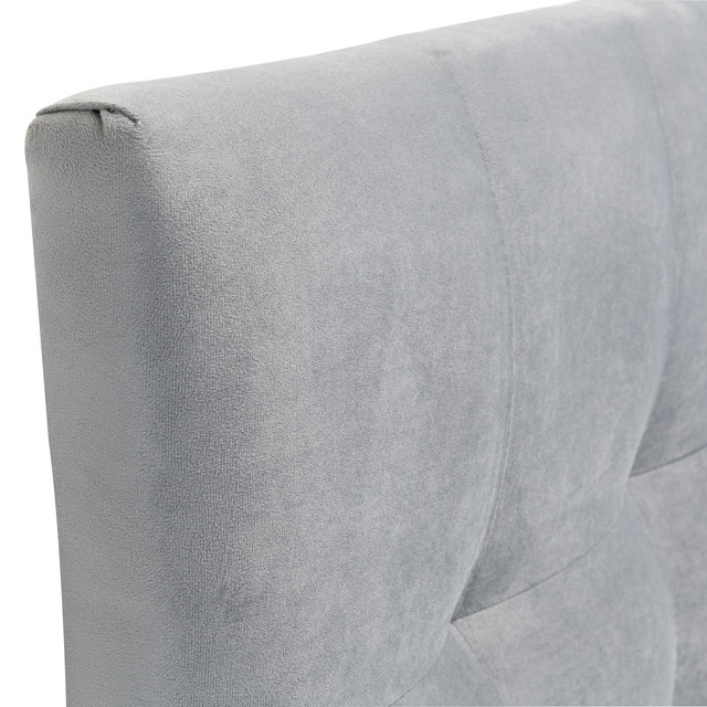 RESPALDO MUEBLES DGB ALICANTE 1.5 PLAZAS FELPA GRIS - 2