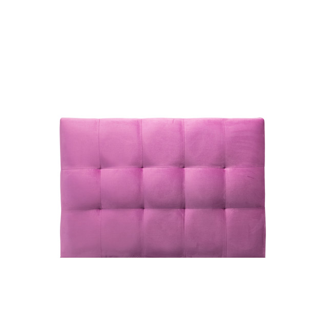 RESPALDO MUEBLES DGB ALICANTE 1.5 PLAZAS FELPA ROSADO - 1