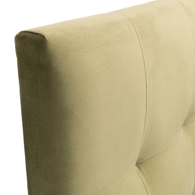 RESPALDO MUEBLES DGB ALICANTE 1.5 PLAZAS FELPA VERDE OLIVA - 2
