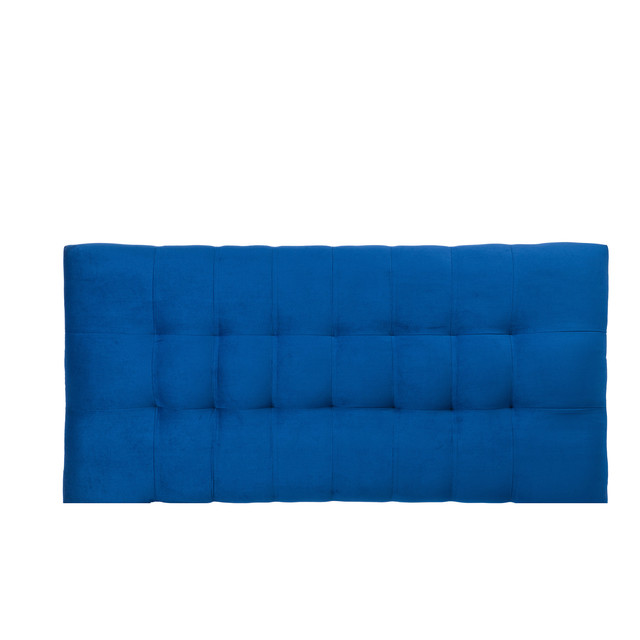 RESPALDO MUEBLES DGB ALICANTE 2 PLAZAS FELPA AZUL MARINO - 1