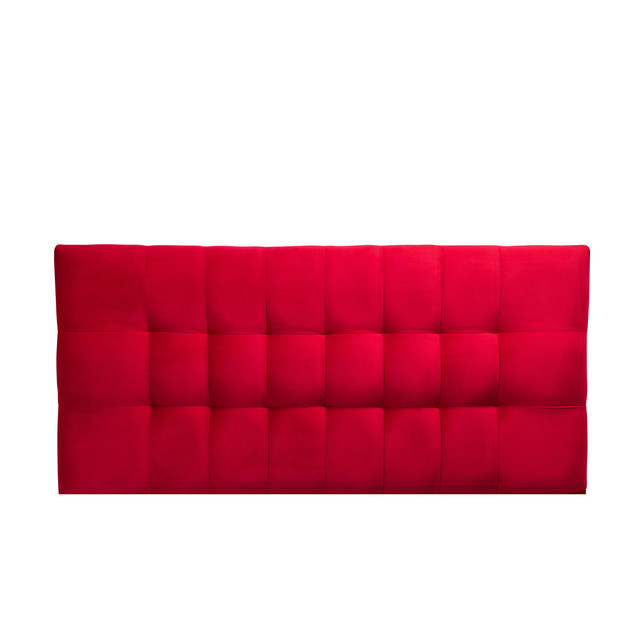 RESPALDO MUEBLES DGB ALICANTE 2 PLAZAS FELPA ROJO - 1