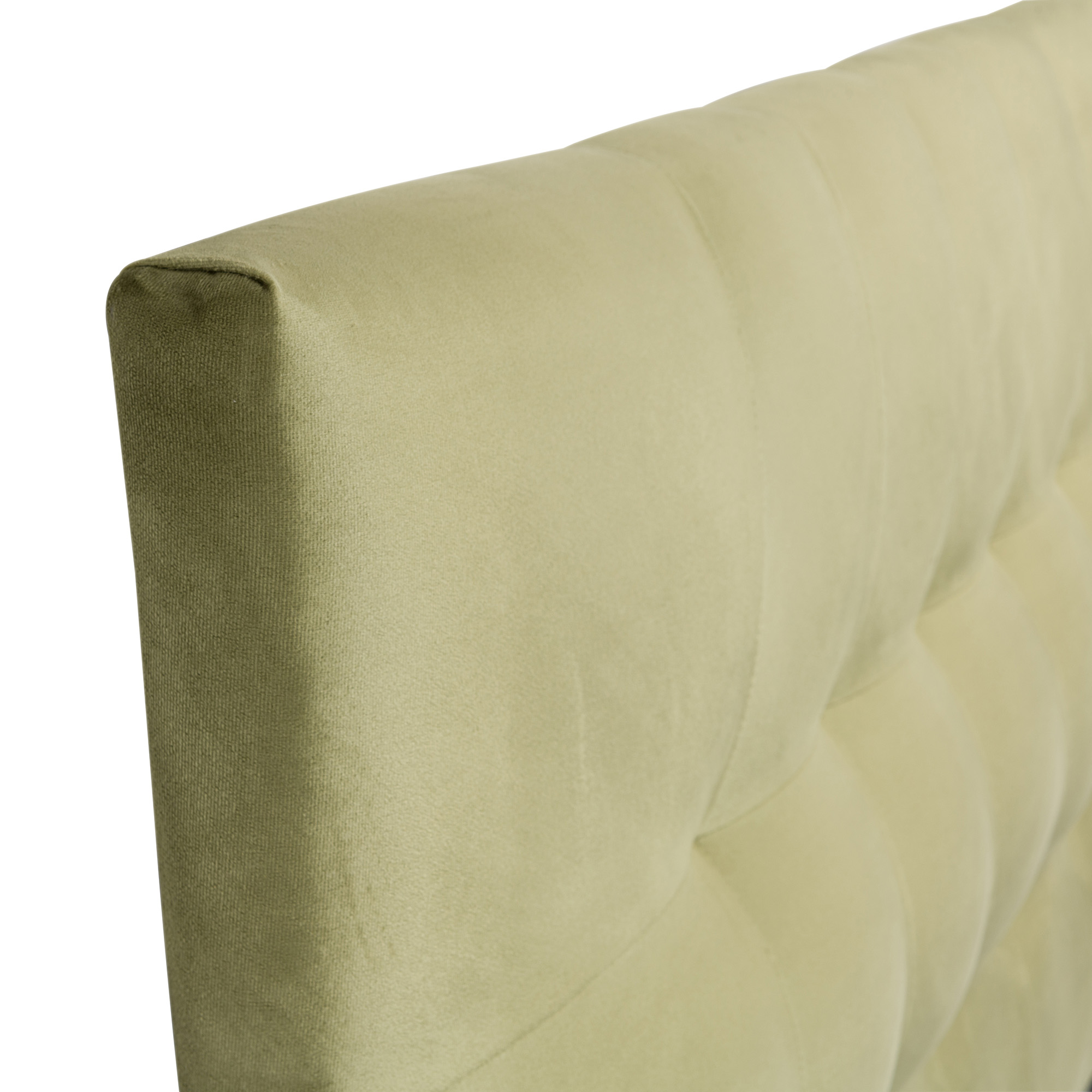 RESPALDO MUEBLES DGB ALICANTE 2 PLAZAS FELPA VERDE OLIVA - 2