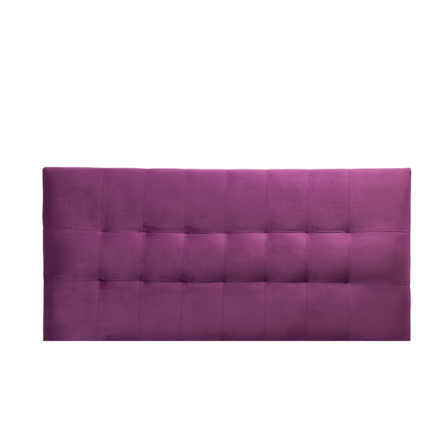 RESPALDO MUEBLES DGB ALICANTE KING FELPA MORADO - 1