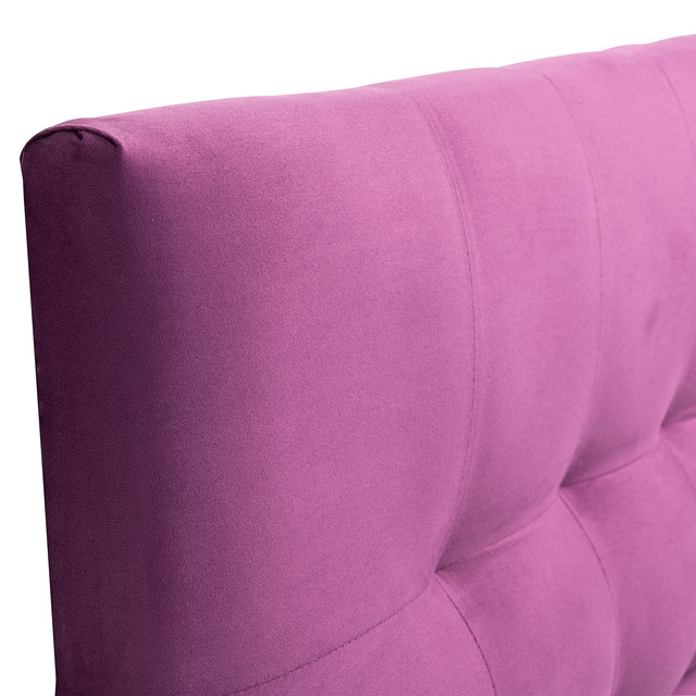 RESPALDO MUEBLES DGB ALICANTE KING FELPA MORADO - 2