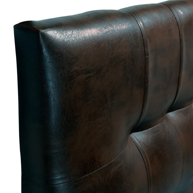 RESPALDO MUEBLES DGB ALICANTE KING PU CAFÉ OSCURO - 2