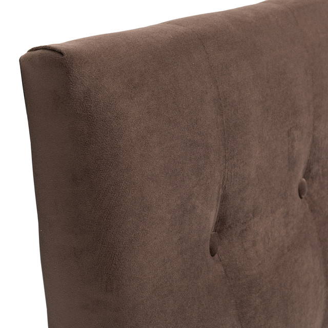 RESPALDO MUEBLES DGB SEVILLA 1 PLAZA FELPA CAFÉ CHOCOLATE + PATAS - 2