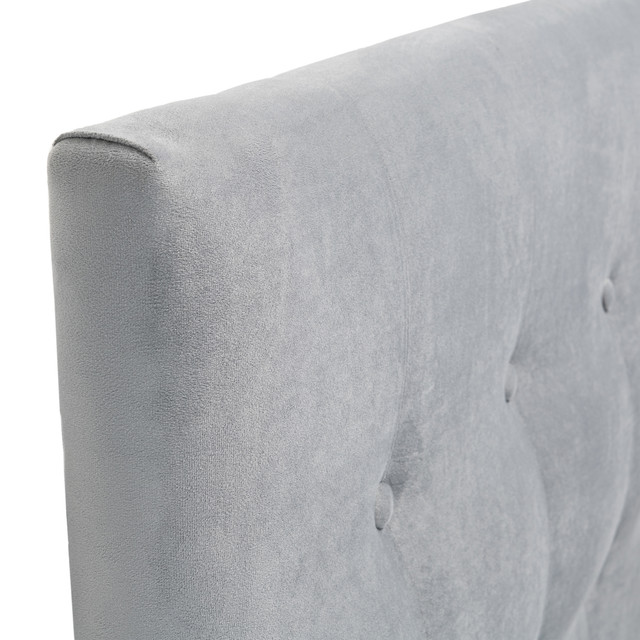 RESPALDO MUEBLES DGB SEVILLA 1 PLAZA FELPA GRIS + PATAS - 2