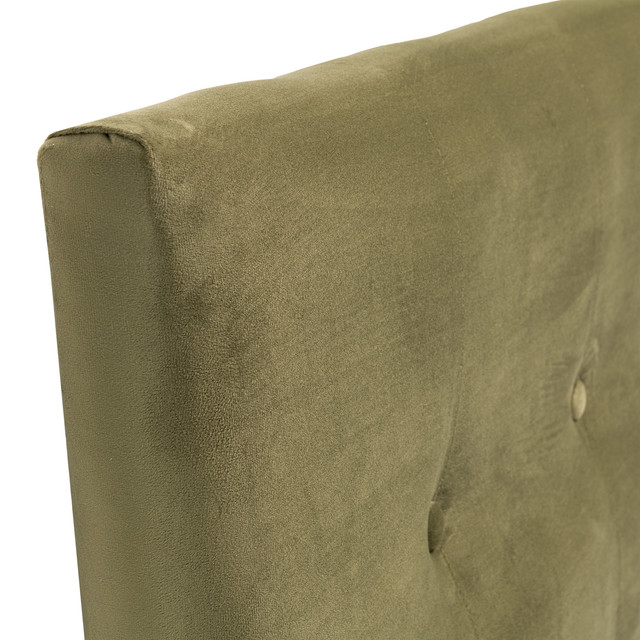 RESPALDO MUEBLES DGB SEVILLA 1 PLAZA FELPA VERDE OLIVA + PATAS - 2