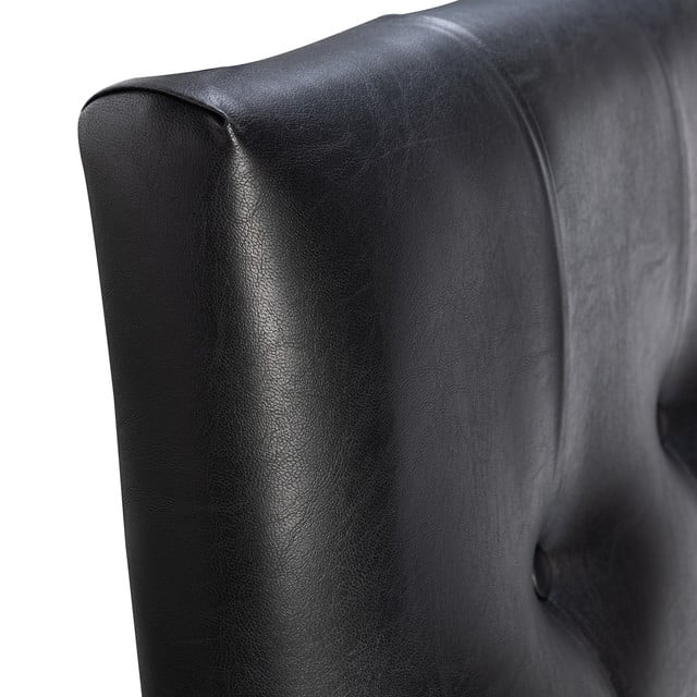 RESPALDO MUEBLES DGB SEVILLA 1.5 PLAZAS PU NEGRO + PATAS - 2