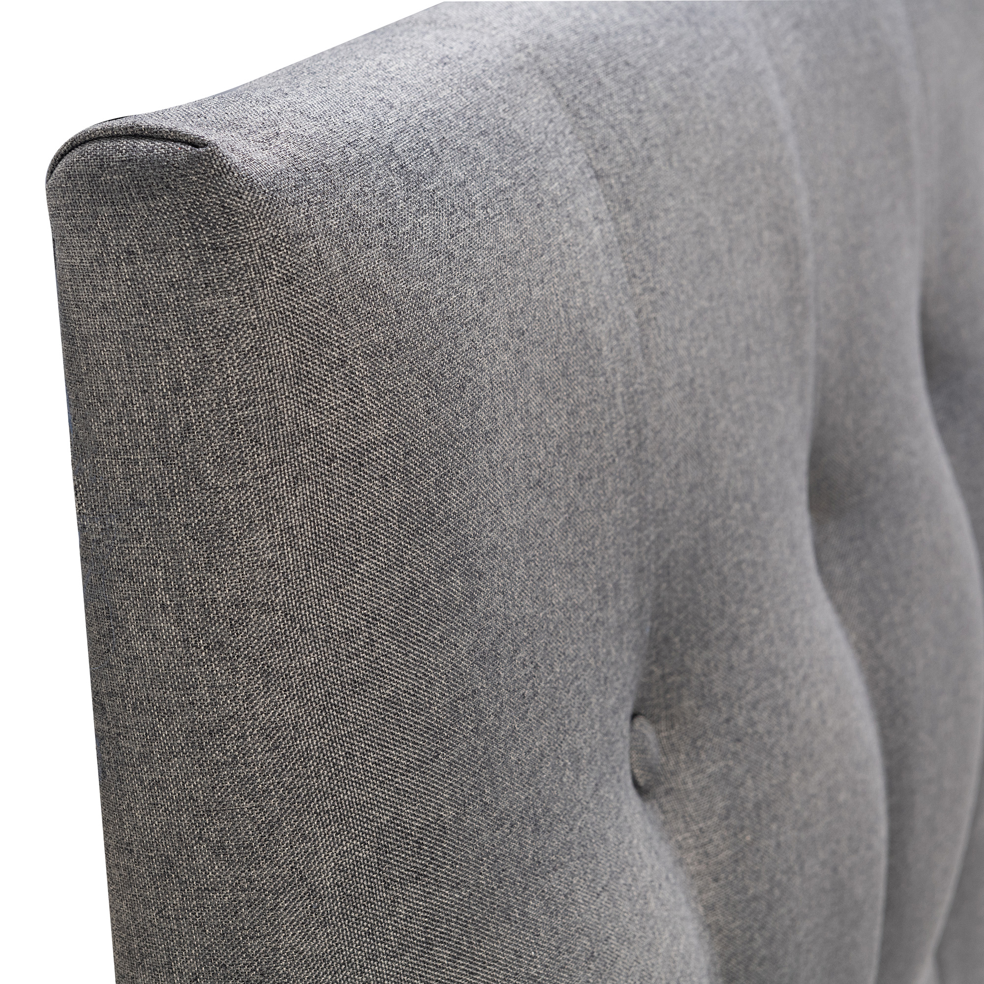RESPALDO MUEBLES DGB SEVILLA 1.5 PLAZAS TELA GRIS OSCURO + PATAS - 2