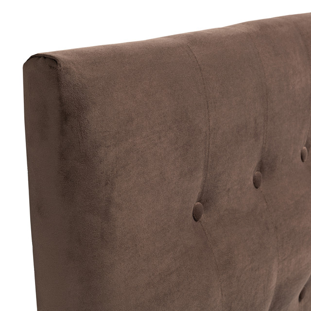 RESPALDO MUEBLES DGB SEVILLA 2 PLAZAS FELPA CAFÉ CHOCOLATE + PATAS - 2