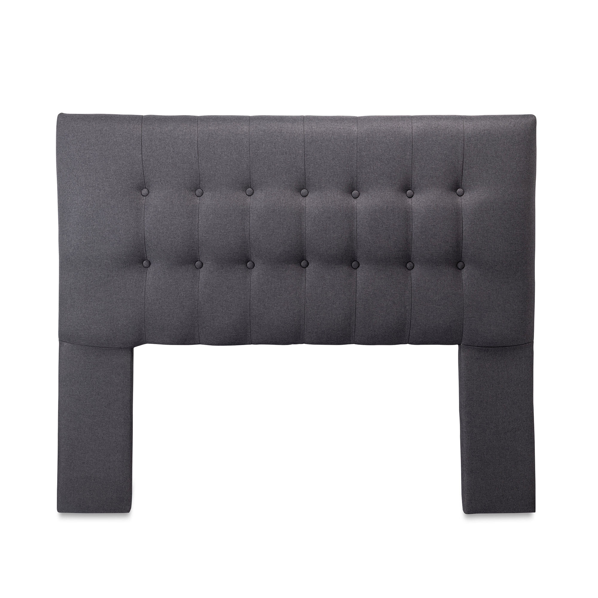 RESPALDO MUEBLES DGB SEVILLA 2 PLAZAS TELA GRIS OSCURO + PATAS - 1