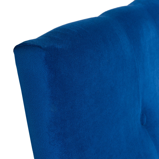RESPALDO MUEBLES DGB SEVILLA KING FELPA AZUL MARINO + PATAS - 2