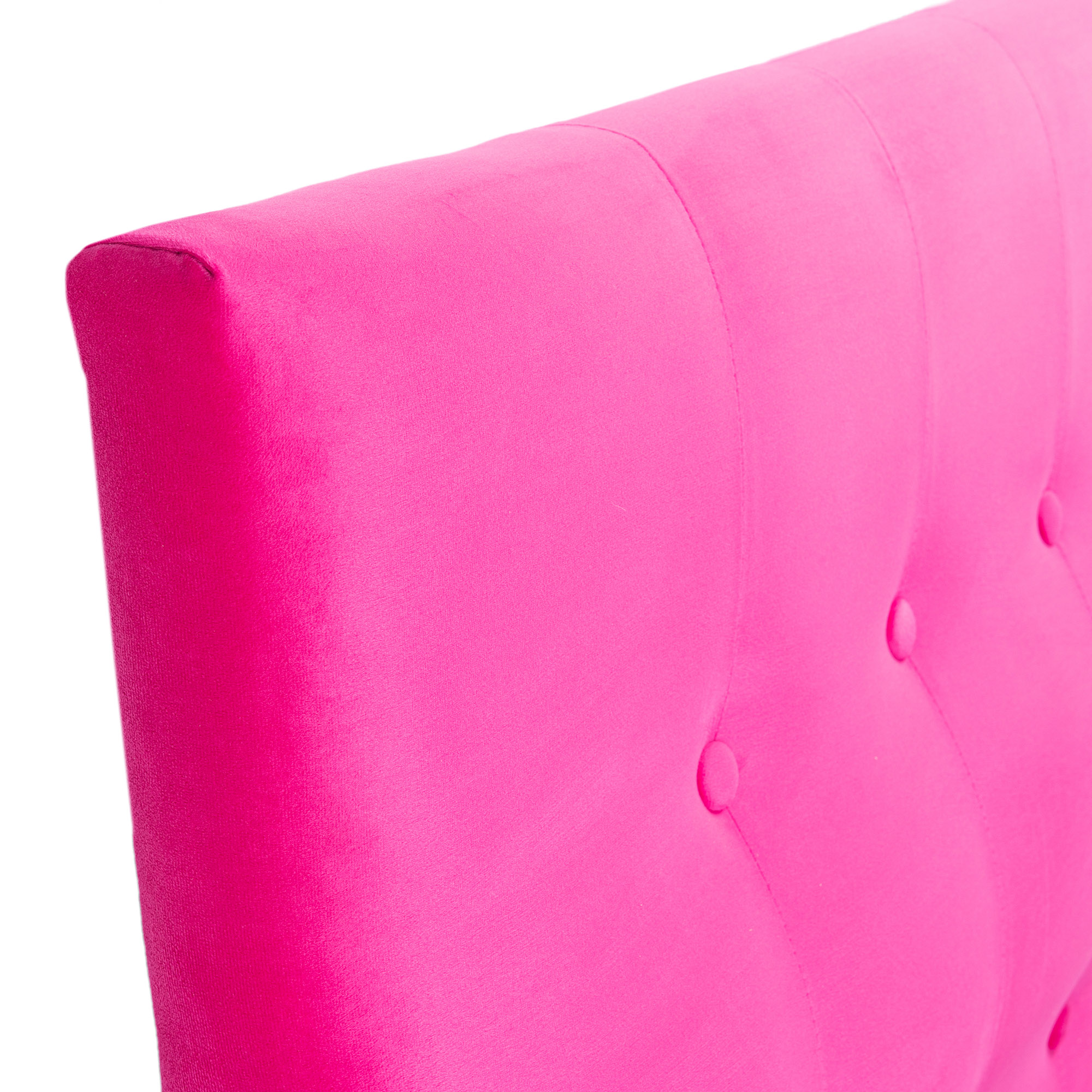 RESPALDO MUEBLES DGB SEVILLA KING FELPA FUCSIA + PATAS - 2
