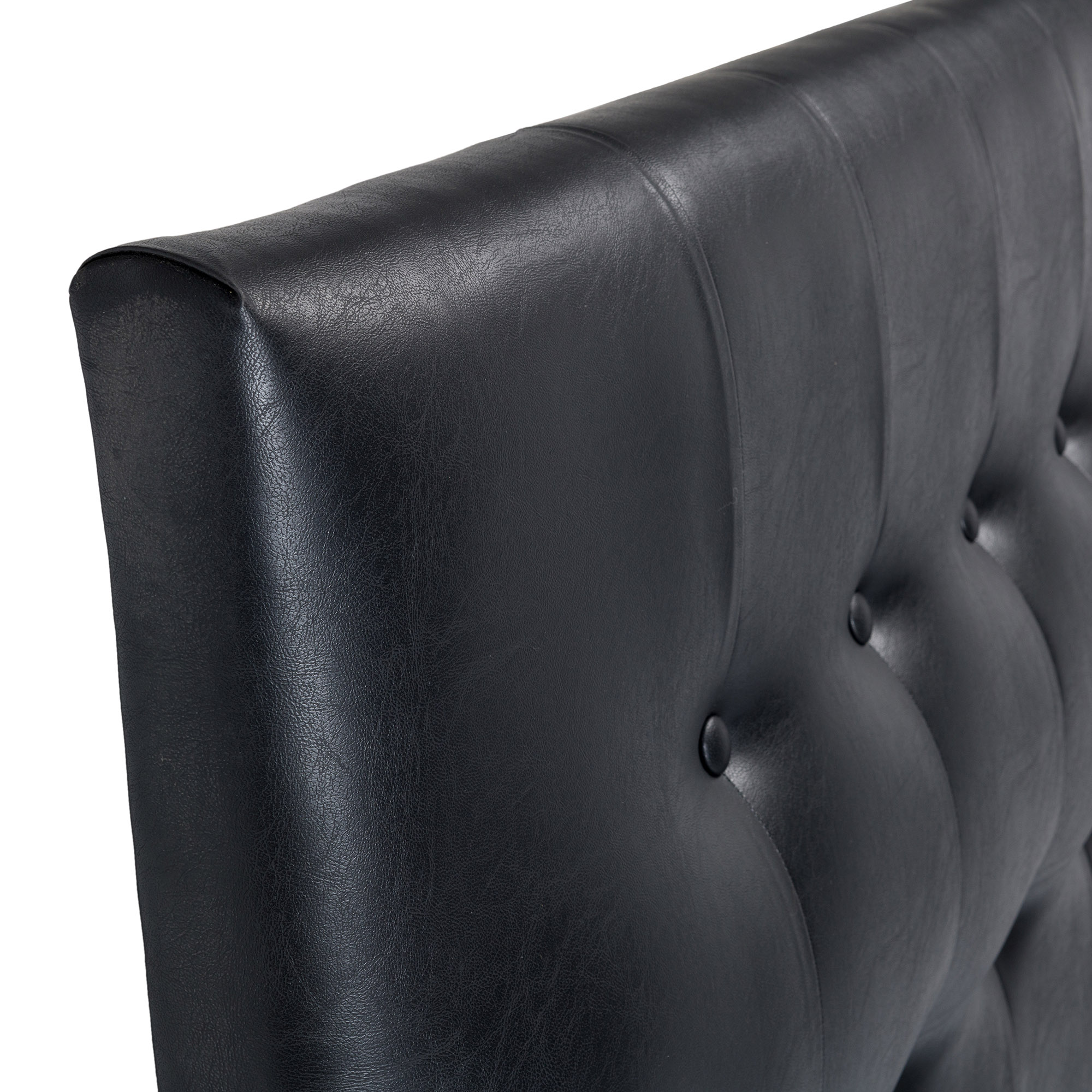 RESPALDO MUEBLES DGB SEVILLA KING PU NEGRO + PATAS - 2