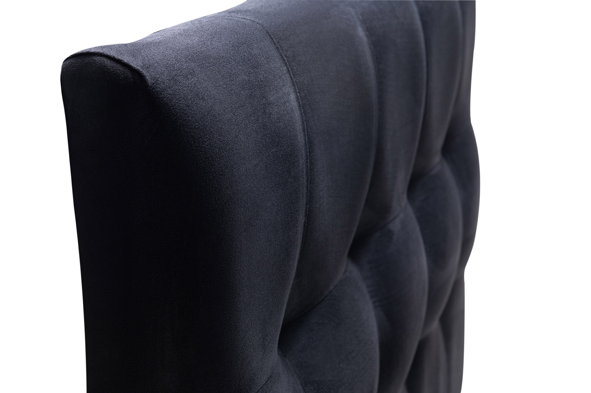 RESPALDO MUEBLES DGB ALICANTE 1 PLAZA FELPA NEGRO + PATAS - 2