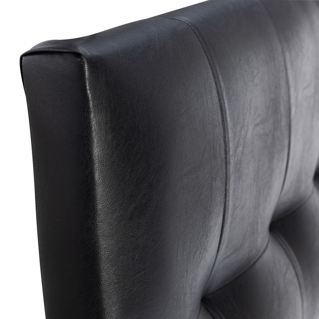 RESPALDO MUEBLES DGB ALICANTE 1 PLAZA PU NEGRO + PATAS - 2