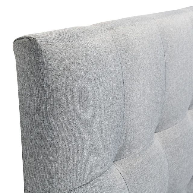 RESPALDO MUEBLES DGB ALICANTE 1 PLAZA TELA GRIS + PATAS - 2