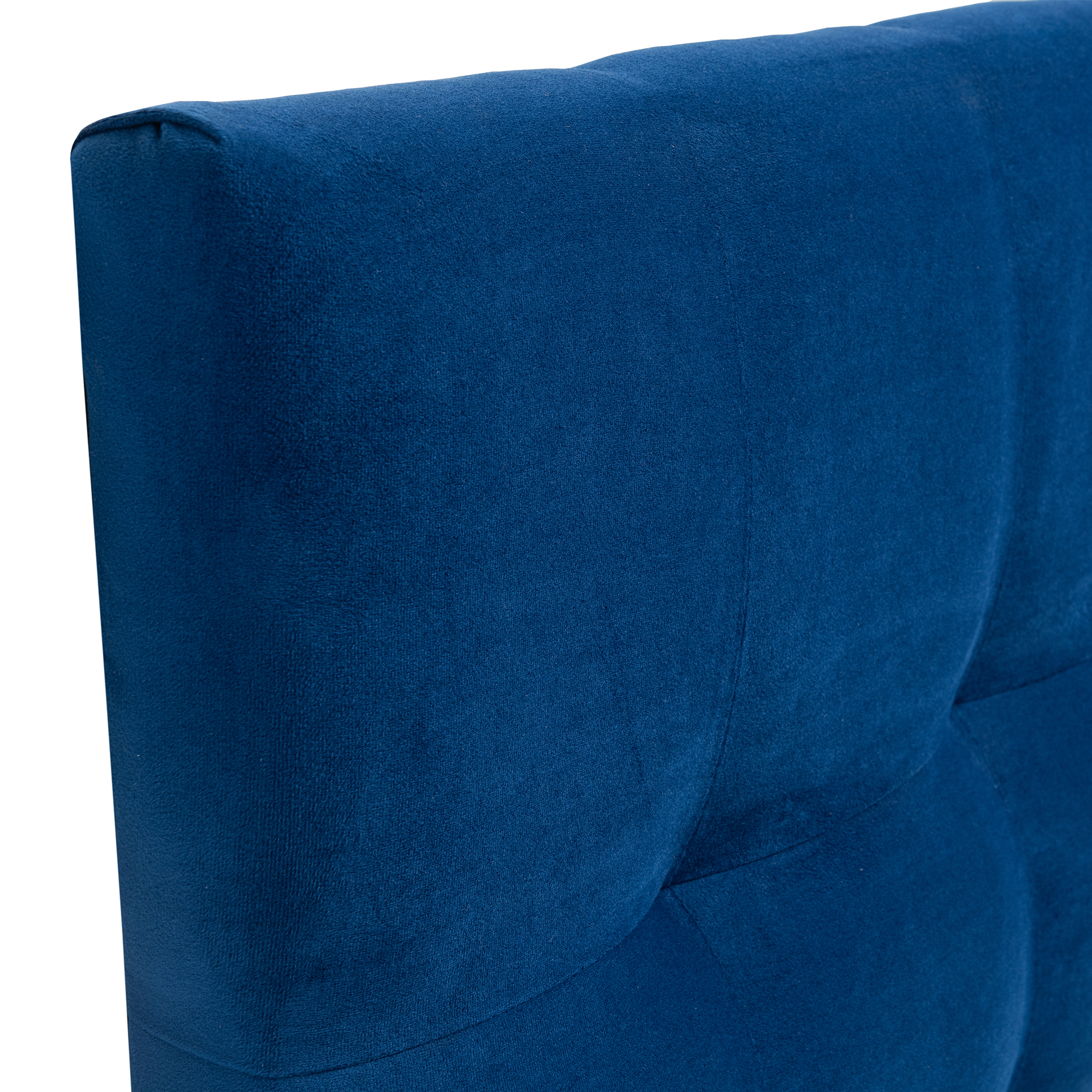 RESPALDO MUEBLES DGB ALICANTE 1.5 PLAZAS FELPA AZUL MARINO + PATAS - 2