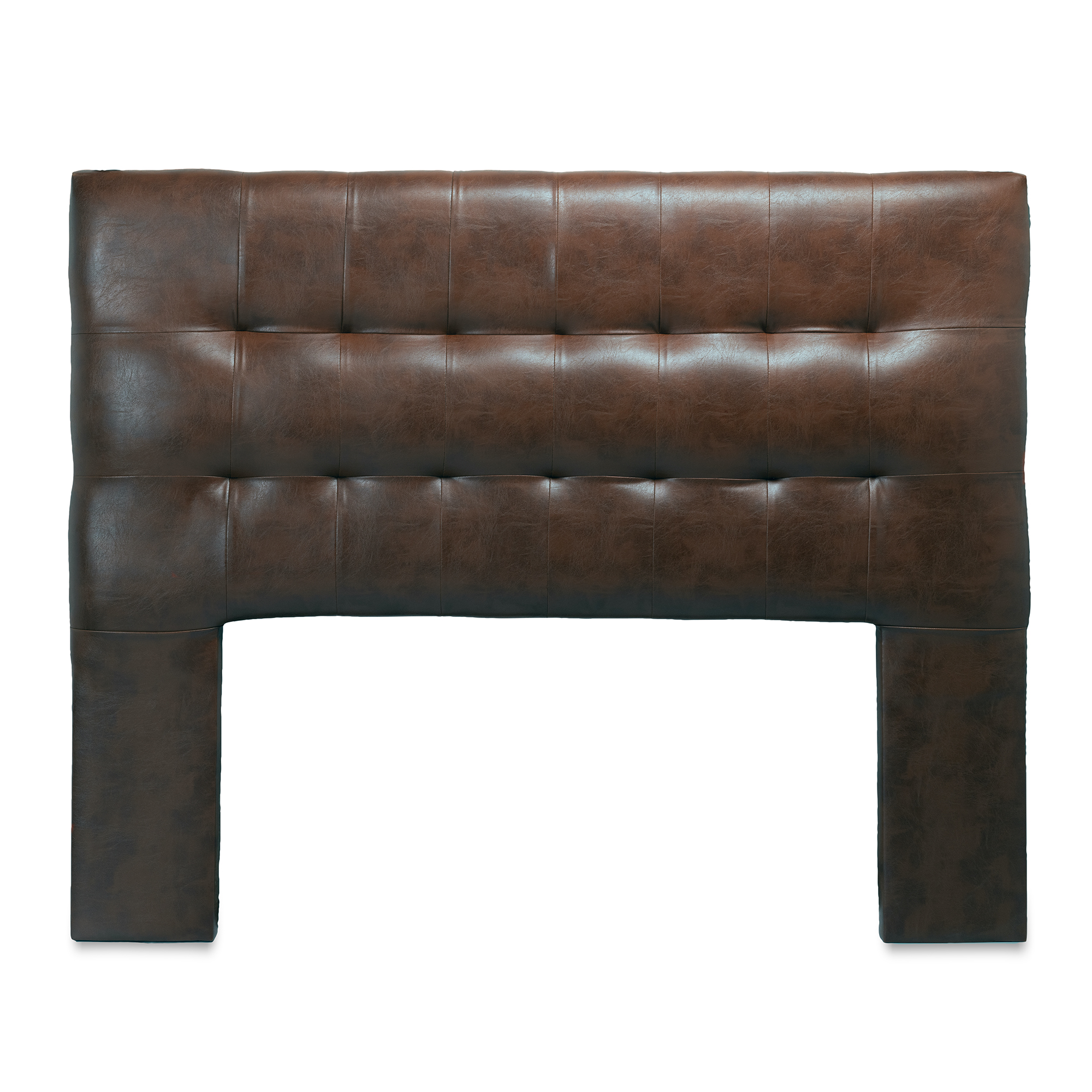RESPALDO MUEBLES DGB ALICANTE 2 PLAZAS PU CAFÉ OSCURO + PATAS - 1
