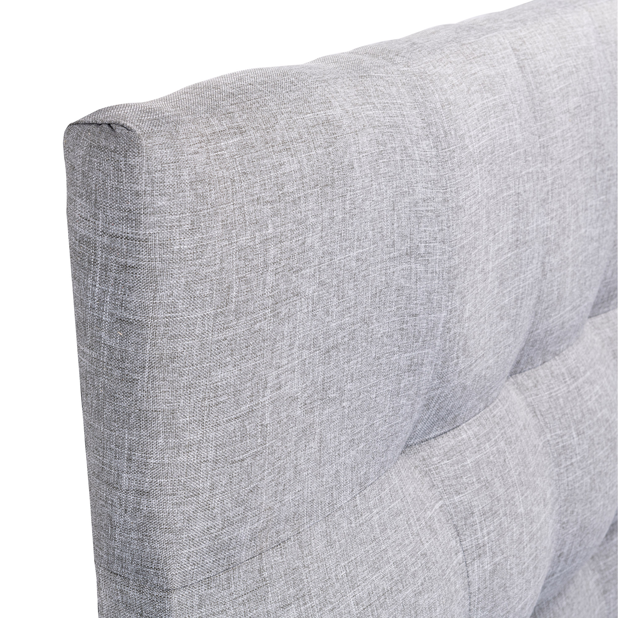 RESPALDO MUEBLES DGB ALICANTE 2 PLAZAS TELA GRIS + PATAS - 2