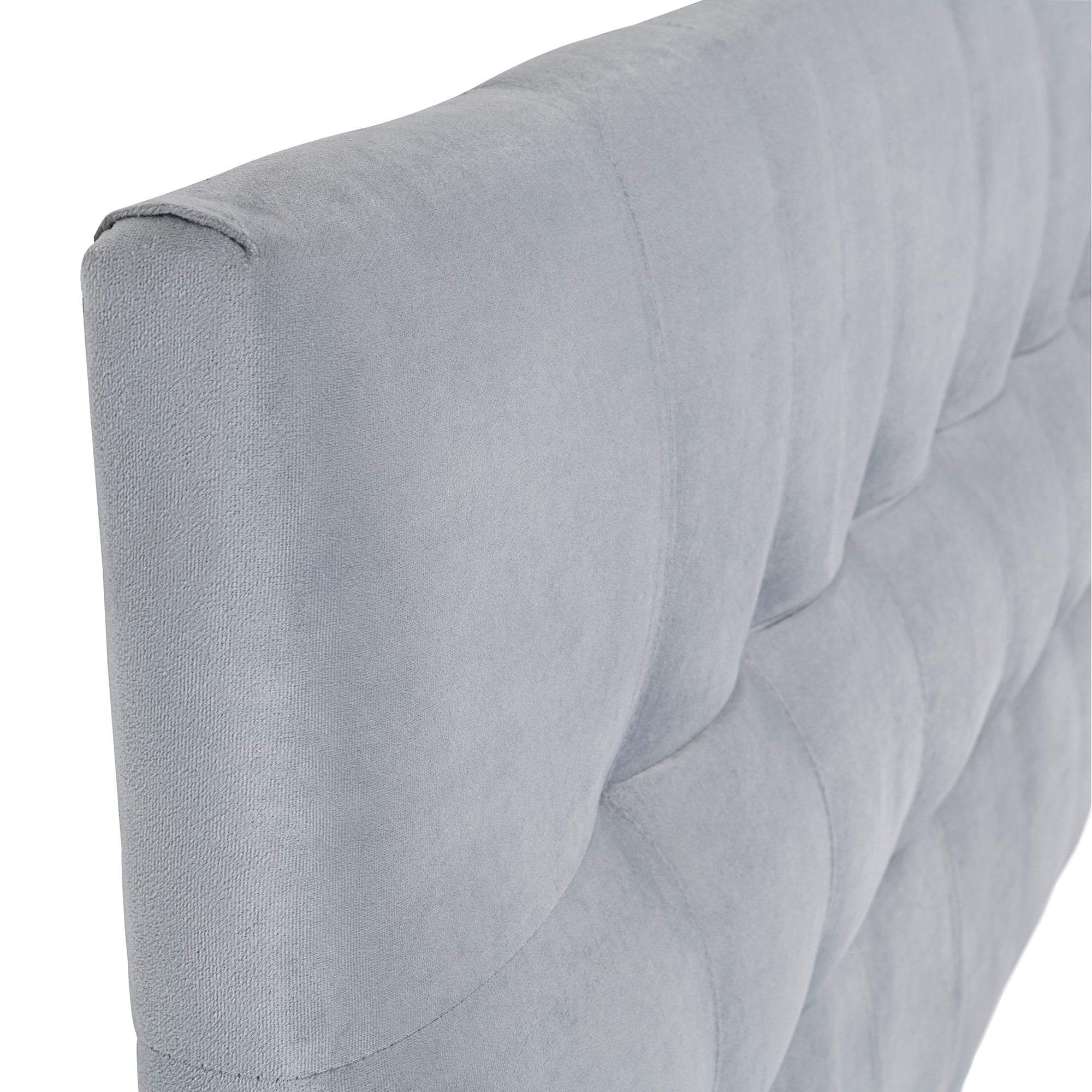 RESPALDO MUEBLES DGB ALICANTE KING FELPA GRIS + PATAS - 2