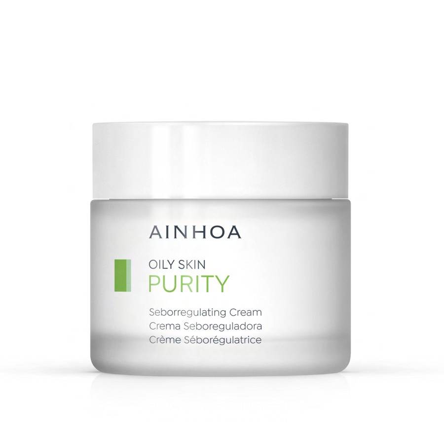 CREMA ROSTRO Y CUELLO AINHOA 50 ML PURITY SEBORREGULADORA FACIAL - 1