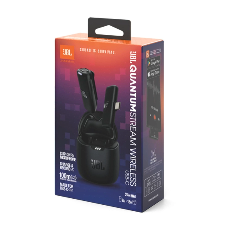 JBL QUANTUM STREAM WIRELESS MICROPHONE USB-C BLACK - 9