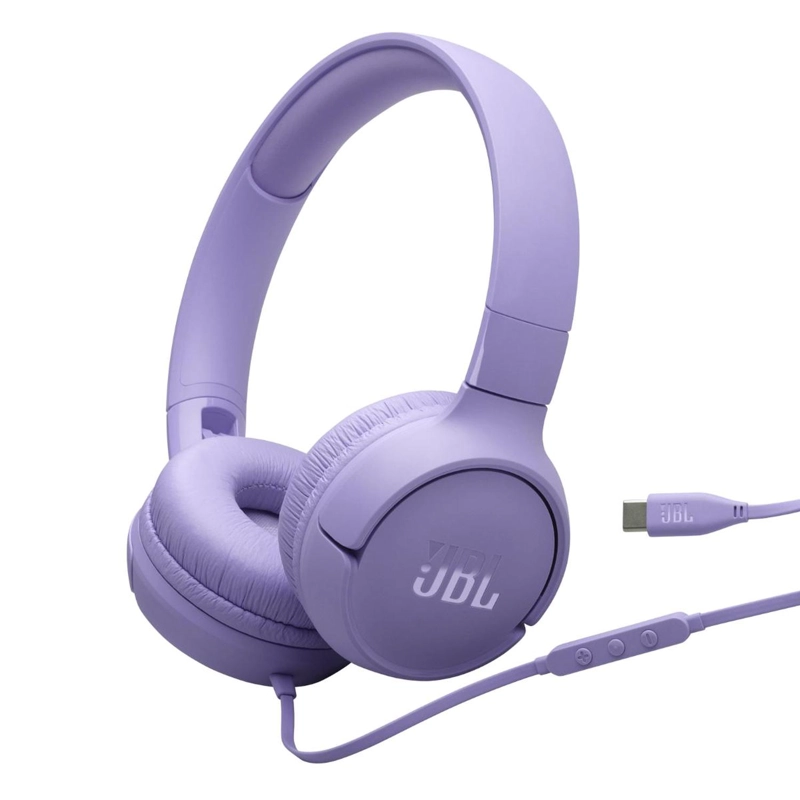 AUDIFONOS JBL TUNE 520 CON CABLE TIPO C PURPLE - 1