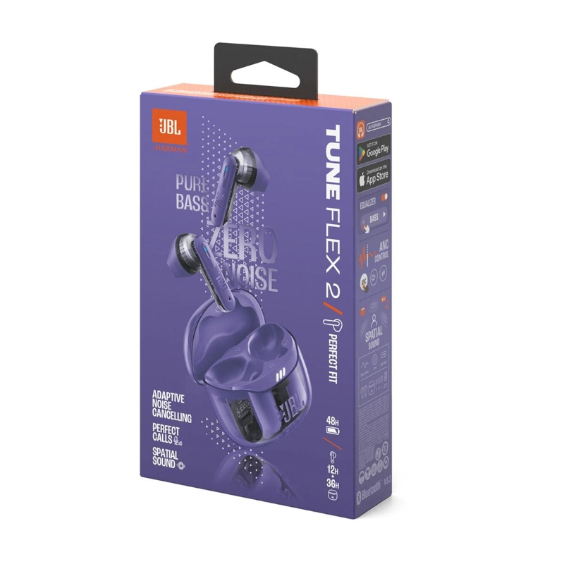 AUDIFONOS JBL TUNE FLEX 2 HEADPHONES TWS GHOST - 9
