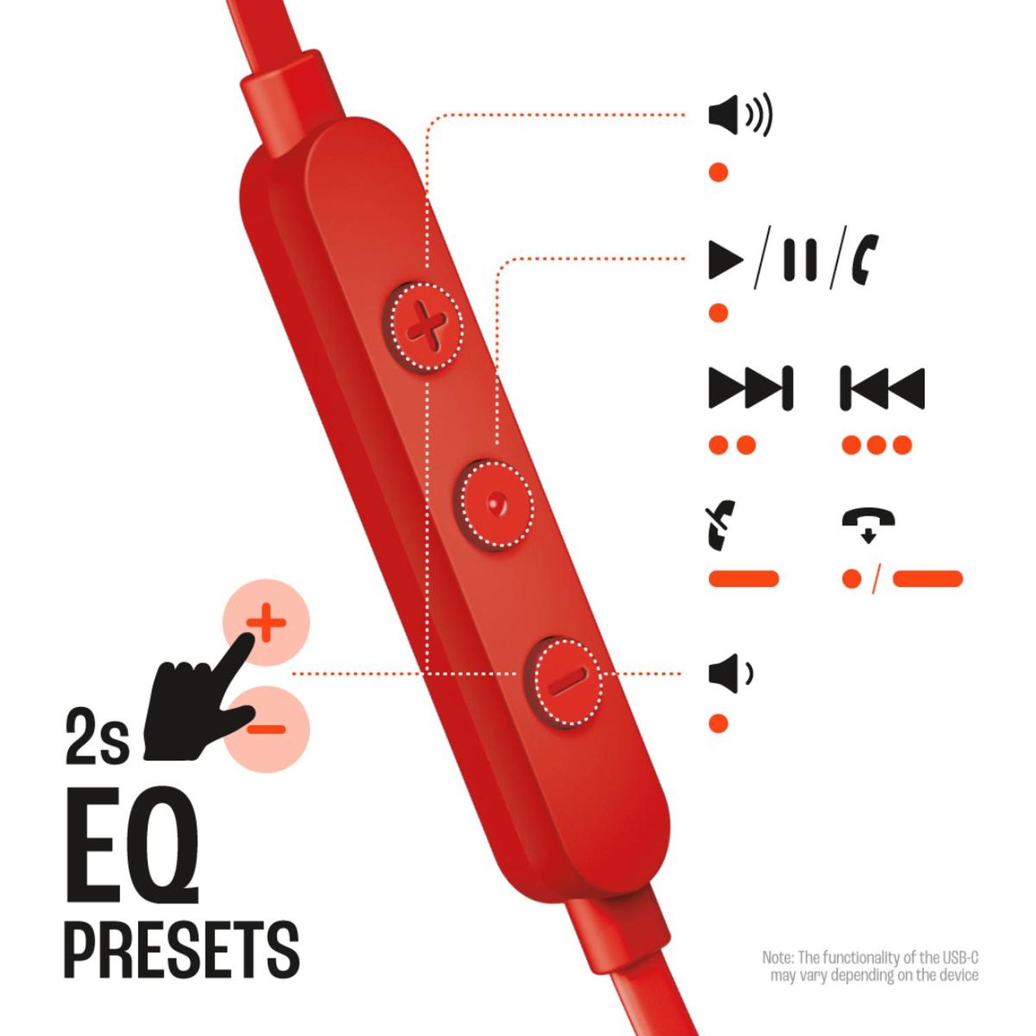AUDIFONOS JBL TUNE 310C ROJO - 4