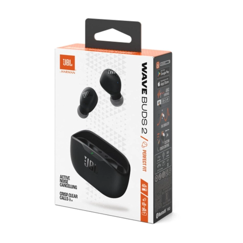 AUDIFONOS BLUETOOTH JBL WAVE BUDS 2 NEGRO - 8