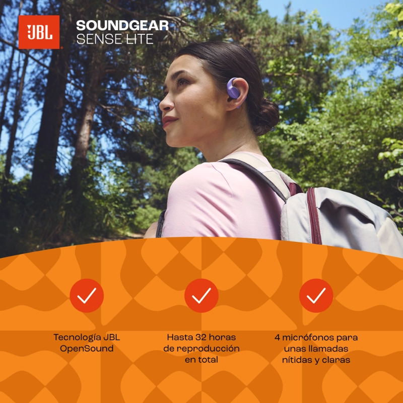 AUDIFONOS BLUETOOTH JBL TWS SENSE LITE OPEN EAR BEIGE - 11