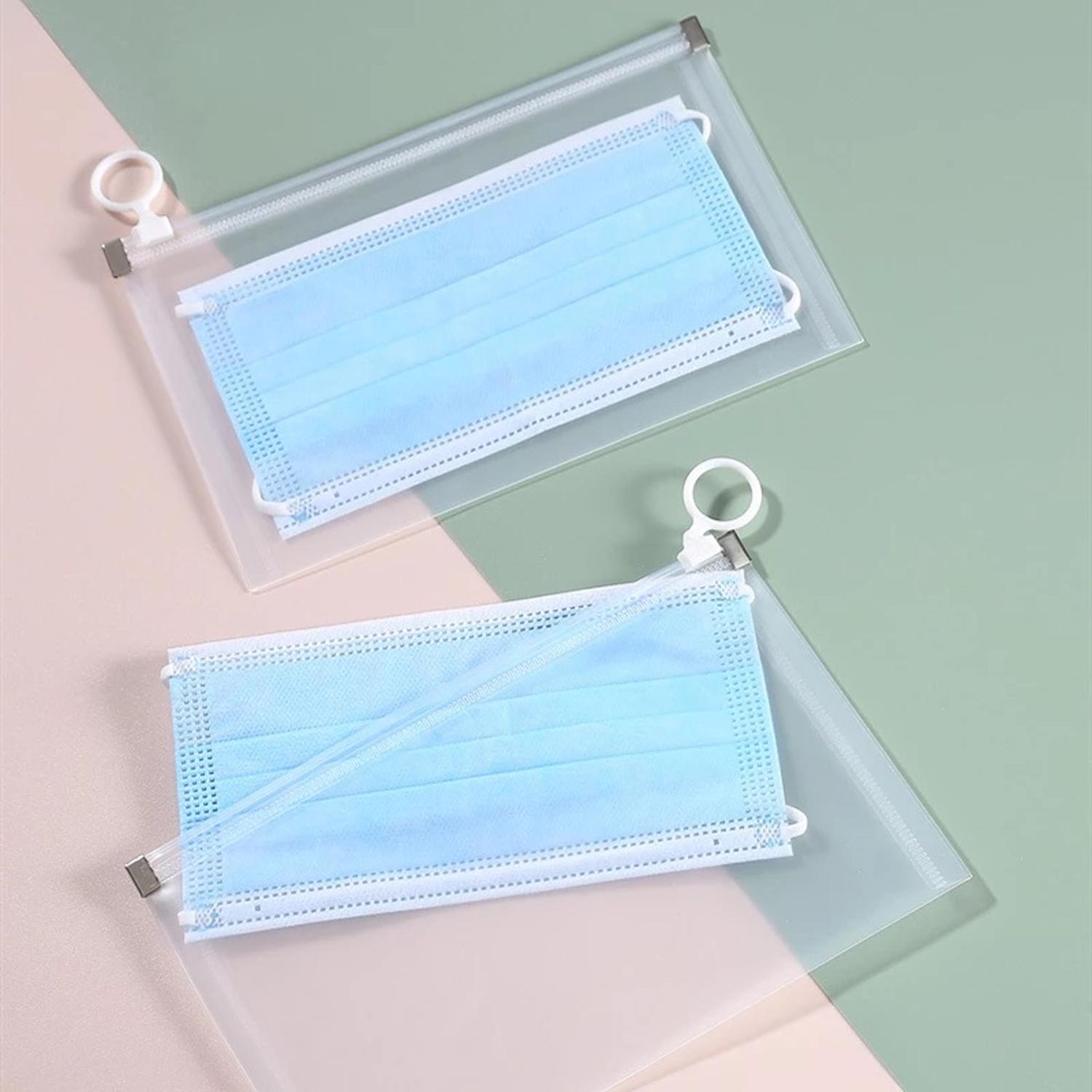SET 2 ESTUCHE PROTECTOR PORTA MASCARILLAS CON CIERRE RESELLABLE - 2