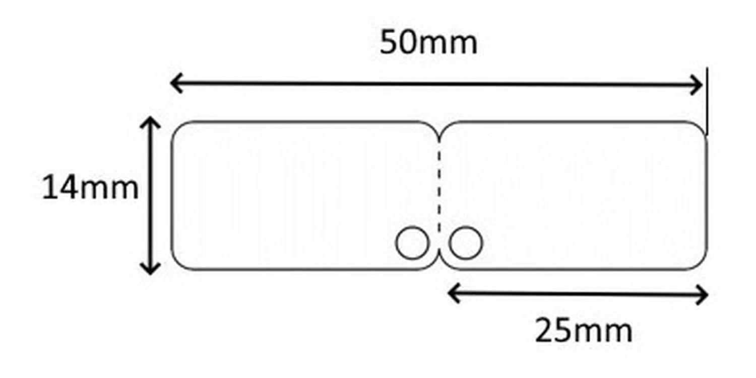 ROLLO ETIQUETA TÉRMICA PERFORADA Q30 PARA JOYAS COM. BELSAN - 3