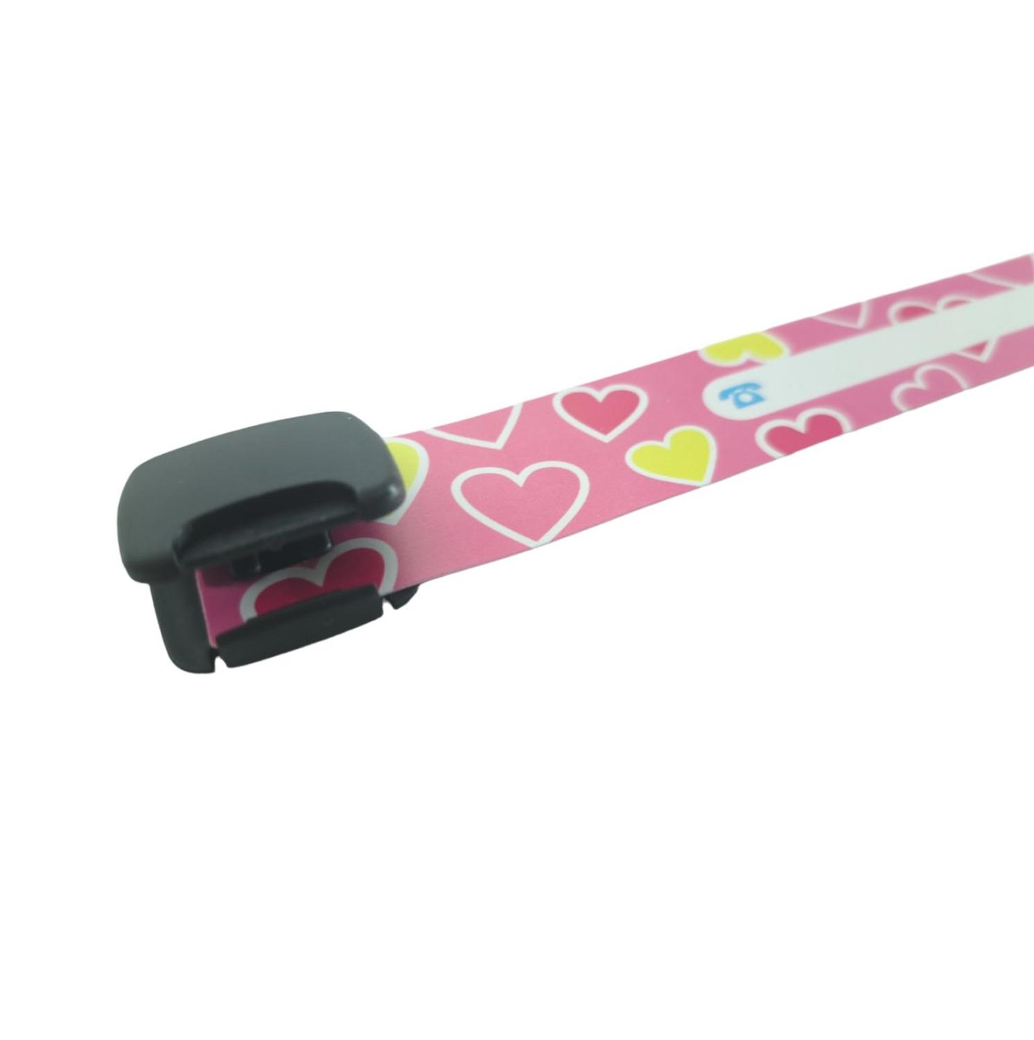 2 PULSERA IDENTIFICACION PARA NIÑOS REUTILIZABLE ID SOS CORAZONES - 3