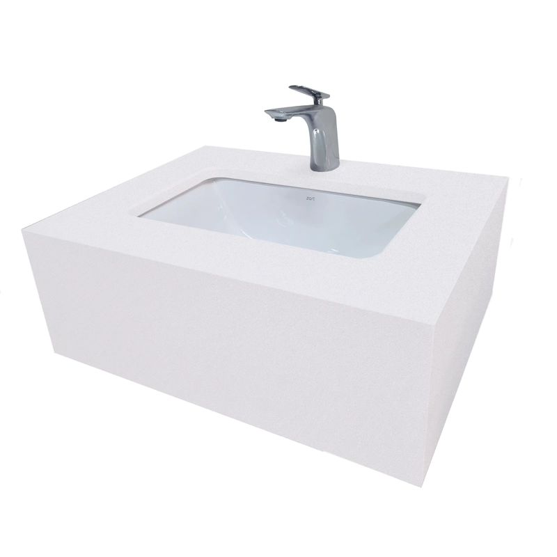 LAVAMANOS CUBIERTA CUBO ZART 80X47 WHITE STORM - 1