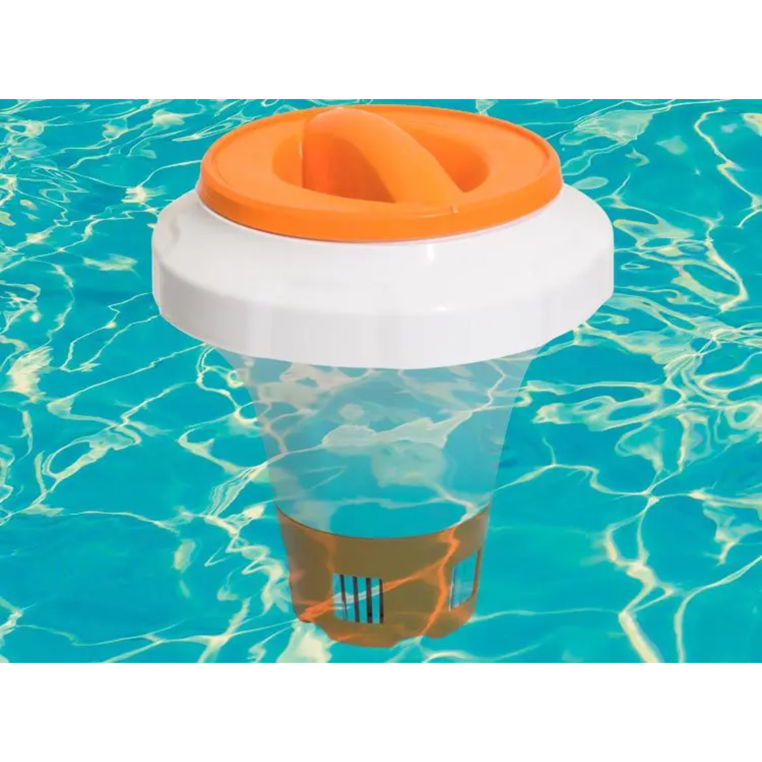 PORTA CLORO FLOTANTE BESTWAY CON GUANTE SILICON - 2