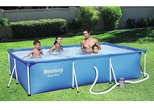 PISCINA BESTWAY STEEL PRO 300X200X0.66M + BOMBA AZUL - 5