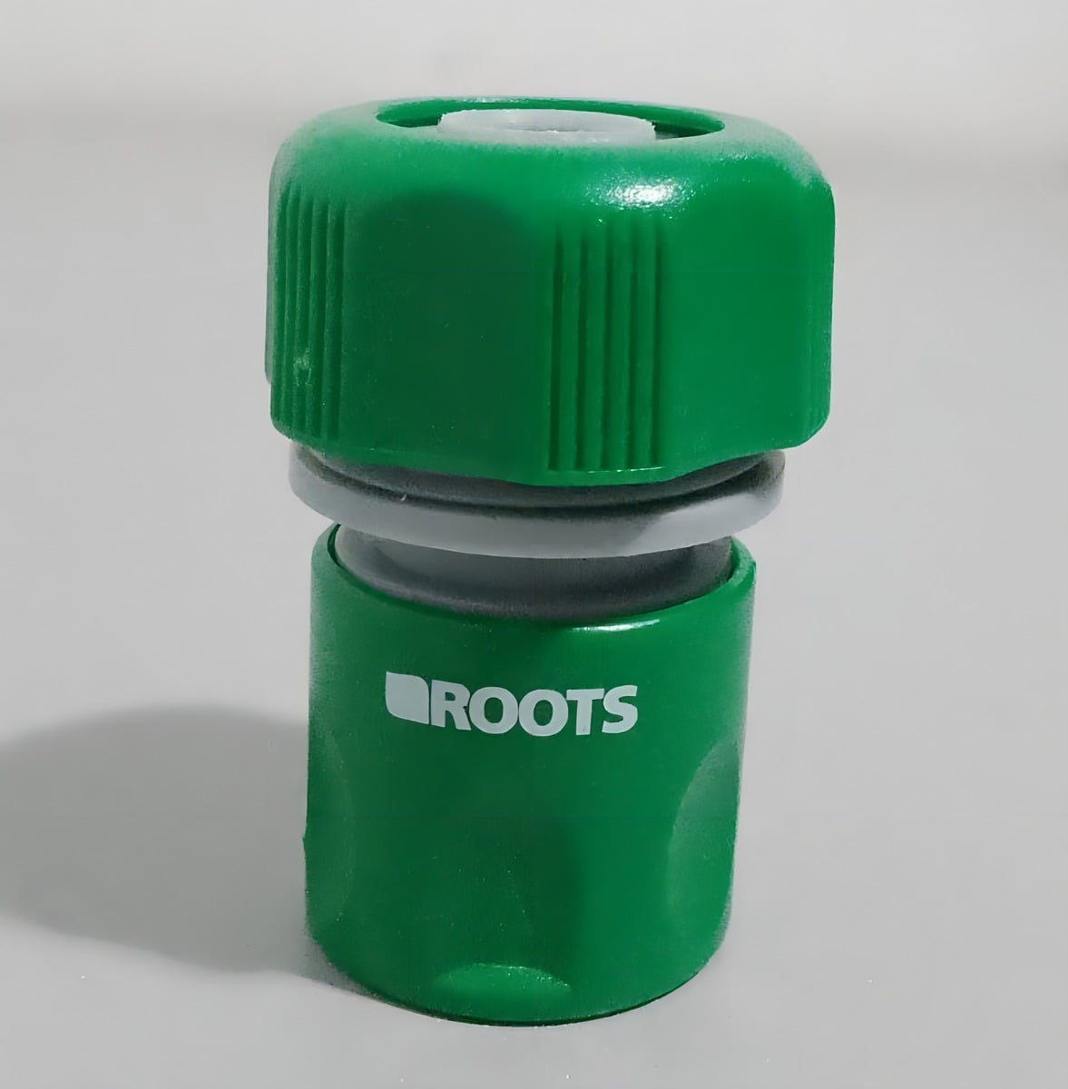 ACOPLE RAPIDO ROOTS SIN STOP 3/4 CONECTOR MANGUERA VERDE GRIS VERDE CON GRIS - 2