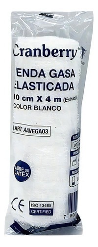 VENDA GASA ELASTICADA BLANCA CRANBERRY 10CM X 4MTS 20 UNDS - 3