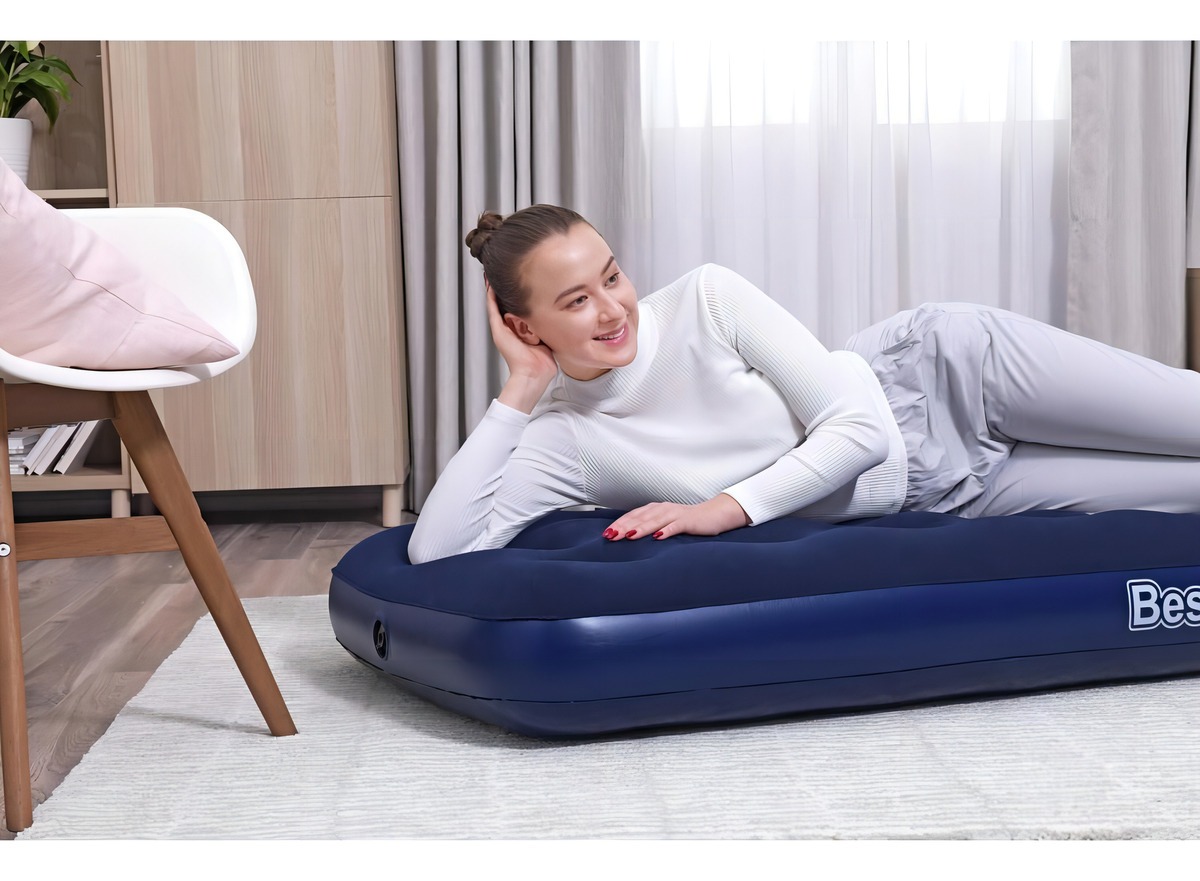 COLCHON INFLABLE BESTWAY 1 PLAZA AZUL 185X76X22 CM 67000 - 2