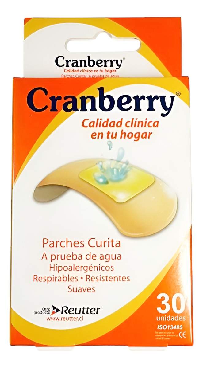 PARCHE CURITAS RESISTENTE AL AGUA- HIPOALERGENICO 30 UNIDADES - 1