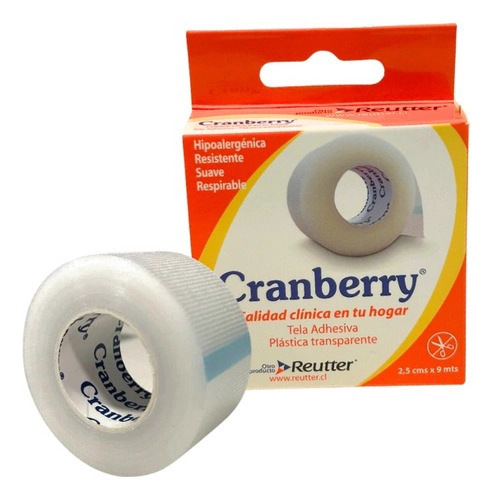 VENDA ME DICA ADHESIVA BLANCA 2.5X9CM CRANBERRY - 1