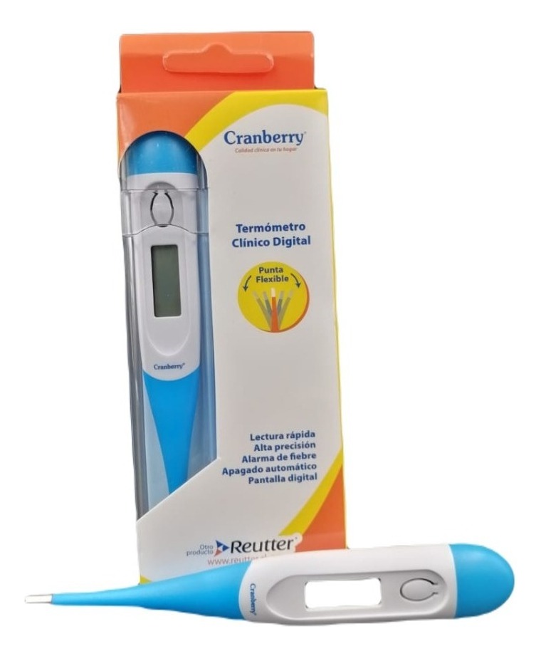 TERMOMETRO DIGITAL PUNTA FLEXIBLE CRANBERRY CON FUNDA - 3