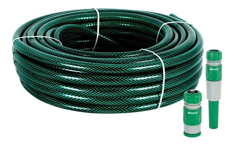 KIT 20 MT MANGUERA REFORZADA 1/2 CON ACCESORIOS VERDE - 3