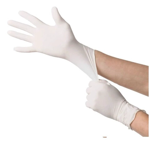 GUANTES QUIRURGICOS ESTE RILES HIPOALERGE NICOS CRANBERRY LATEX TALLA 6 50 PARES BLANCO - 2